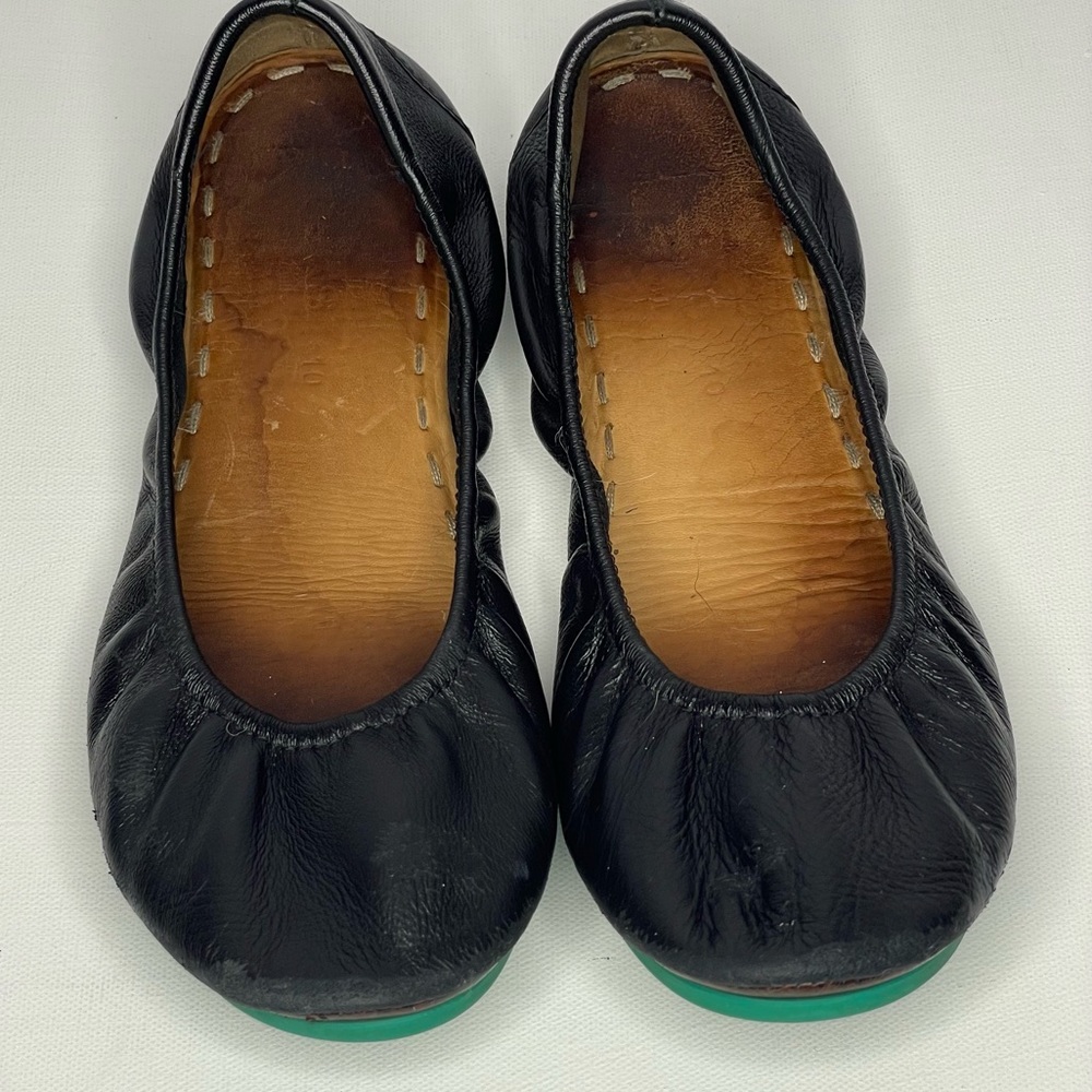 Tieks Matte Black Ballet Flats 10